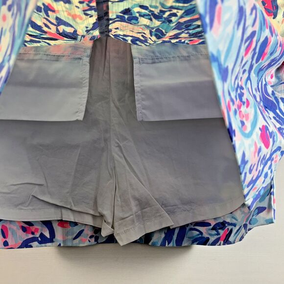 Lilly Pulitzer Womens Nicki Skort Breakwater Blue Wave Sz 10 - Picture 3 of 10